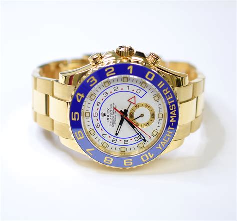 mens 18k gold rolex yacht master ii|rolex yacht master 2 gold.